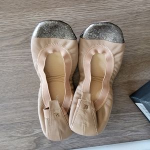 BNIB Yosi Samra Samara foldable flat, rose pewter 8 *never worn*